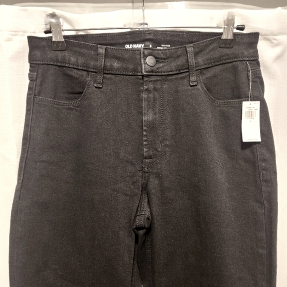 Old Navy Womens Black High Rise WOW Straight Jeans Size 8 - Picture 2 of 5